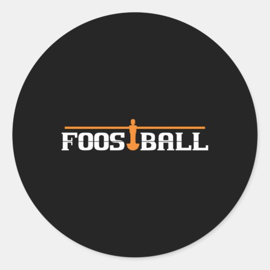 Fußball I Tischfußball Runder Aufkleber (Vorderseite)