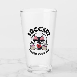 Fußball? Ich kenne ihr Bierglas kaum Glas