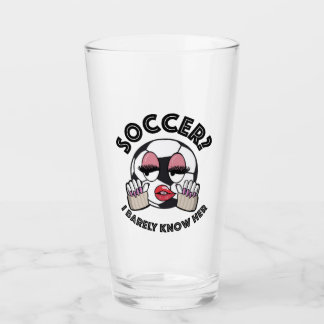 Fußball? Ich kenne ihr Bierglas kaum Glas