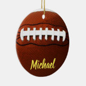 Fußball Ihr Name Keramik Ornament (Rechts)