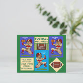 Fußball Ihre Fotos und Textsport Postkarte (Stehend Vorderseite)