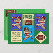Fußball Ihre Fotos und Textsport Postkarte (Vorne/Hinten)