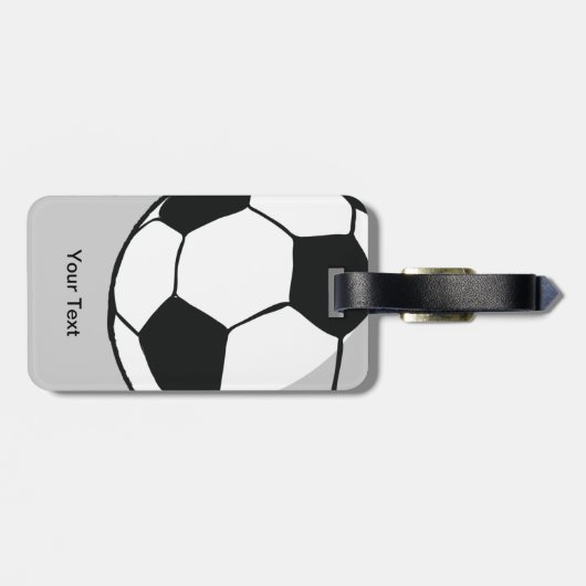 Fußball-Illustration Gepäckanhänger (Rückseite horizontal)