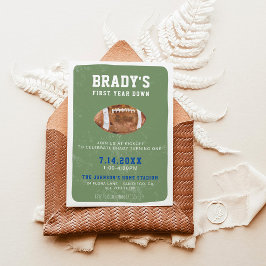 Fußball im ersten Jahr | 1. Geburtstag Party Einladung