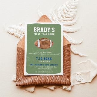 Fußball im ersten Jahr | 1. Geburtstag Party Einladung