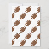 Fußball im ersten Jahr ab 1. Geburtstag Einladung (Rückseite)