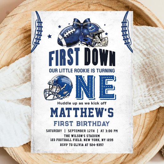 Fußball im ersten Jahr Einladung zum Geburtstag