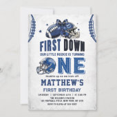 Fußball im ersten Jahr Einladung zum Geburtstag (Vorderseite)