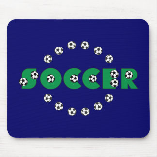 Fußball im Grün Mousepad