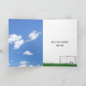 Fußball im Netto-Geburtstag Karte (Innenseite)