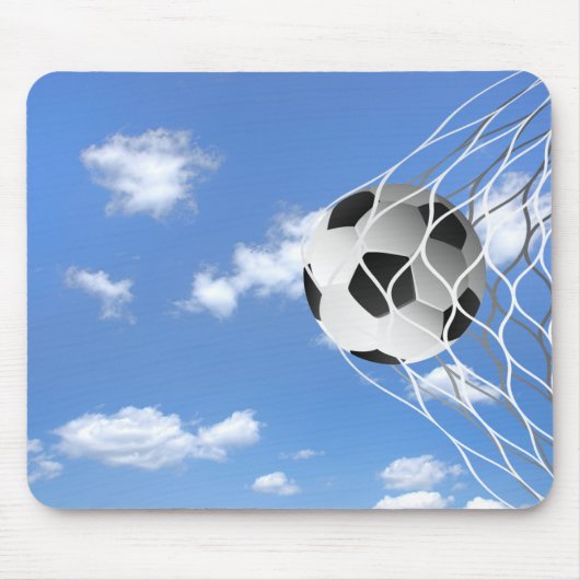Fußball im Netz Mousepad (Vorne)