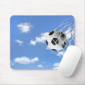Fußball im Netz Mousepad (Mit Mouse)