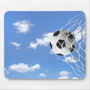 Fußball im Netz Mousepad