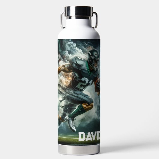 Fußball im Quarterback Trinkflasche (Vorderseite)