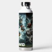Fußball im Quarterback Trinkflasche (links)