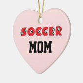 Fußball im Rot Keramikornament (Links)