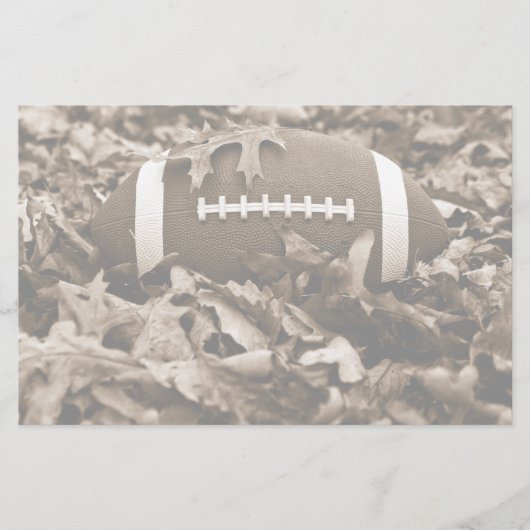Fußball im Sepia Briefpapier (Vorderseite)