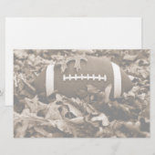 Fußball im Sepia Briefpapier (Vorne/Hinten)