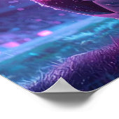 Fußball im Stadion Extremwetter Poster (Ecke)