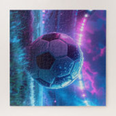 Fußball im Stadion Extremwetter Puzzle (Horizontal)