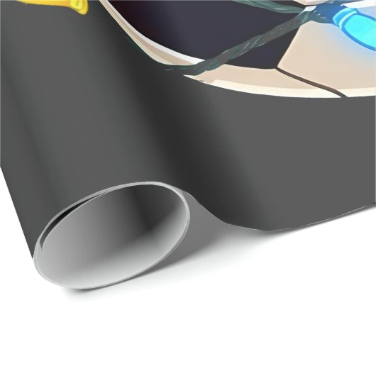 Fußball im Weihnachtslicht ummantelt Fußball-Spiel Geschenkpapier (Rolleneckpunkt)