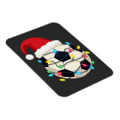 Fußball im Weihnachtslicht ummantelt Fußball-Spiel Magnet (Rechte Seite)