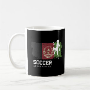 Fußball in Afghanistan Flag Fußball Womens Soccer Kaffeetasse