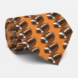 Fußball in Burnt Orange Necktie Krawatte