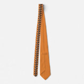 Fußball in Burnt Orange Necktie Krawatte (Rückseite)