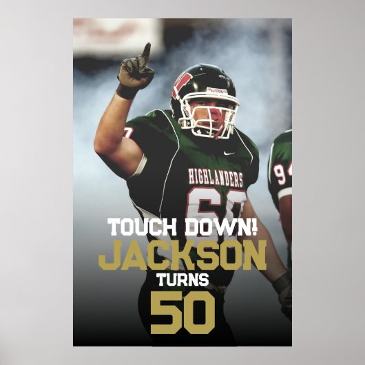 Fußball in der Hochschule oder Uni Poster (Vorne)