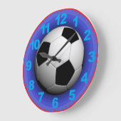 Fußball in der Uhr mit Zahlen (Winkel)