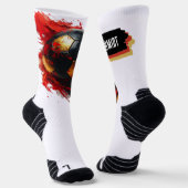 Fußball in Deutschland Farben, Name Socken (Gewinkelt)