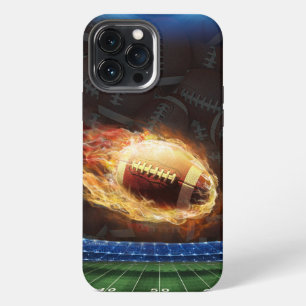 Fußball in Flammen iPhone 13 Pro Max Hülle