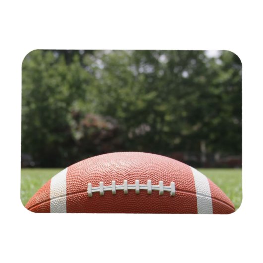 Fußball in Grüngras-Nähe Magnet (Horizontal)