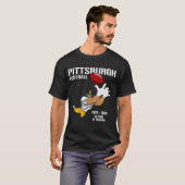 Fußball in Pittsburgh - Retro 2023 T-Shirt (Vorne ganz)