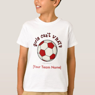 Fußball in Rot T-Shirt