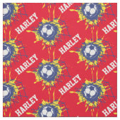 Fußball individuelle Name Muster Stoff (Muster)