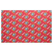 Fußball individuelle Name Muster Stoff (Fat Quarter (45,7 x 55,9 cm))