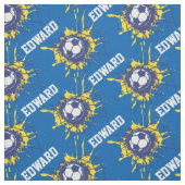 Fußball individuelle Name Muster Stoff (Muster)