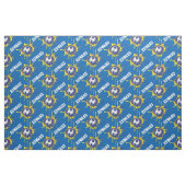 Fußball individuelle Name Muster Stoff (Fat Quarter (45,7 x 55,9 cm))