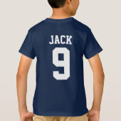 Fußball Individuelle Name und Anzahl T-Shirt (Rückseite)