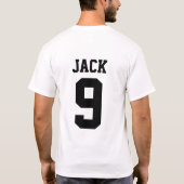 Fußball Individuelle Name und Anzahl T-Shirt (Rückseite)