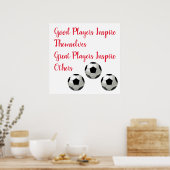 Fußball-Inspirationsquelle Inspirier Player Poster (Küche)