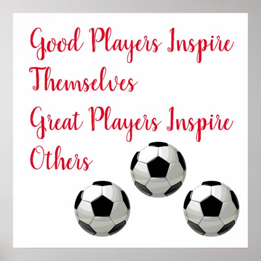 Fußball-Inspirationsquelle Inspirier Player Poster (Vorne)