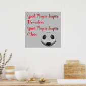 Fußball-Inspirationsquelle Inspirier Player Poster (Küche)
