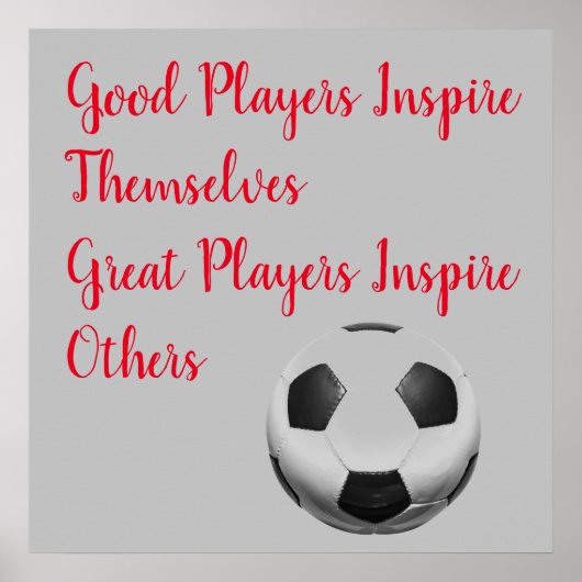 Fußball-Inspirationsquelle Inspirier Player Poster (Vorne)