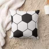 Fußball inspiriertes Muster geometrischer Druck Kissen (Decke)