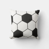 Fußball inspiriertes Muster geometrischer Druck Kissen (Vorderseite)