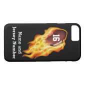 Fußball iPhone 7 Hüllen personalisierter NAME, (Rückseite (Horizontal))