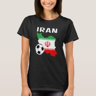 Fußball Iran Männer Frauen Mädchen Outfit T-Shirt